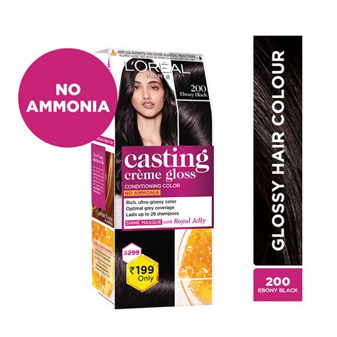 L Oreal Paris Casting Crème Gloss Small Pack 200 Ebony Black 45g