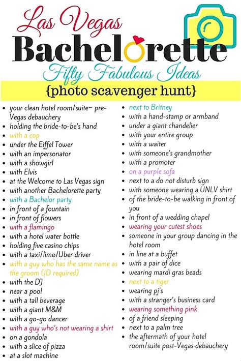 The Ultimate Las Vegas Bachelorette Scavenger Hunt Las Vegas