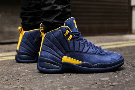 Psny X Air Jordan 12 Michigan Closer Look Nice Kicks