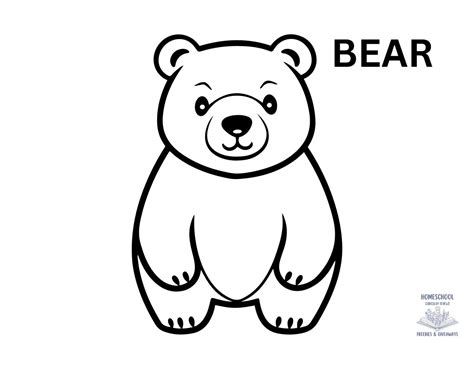 Bear Coloring Page Homeschool Freebies And Giveaways