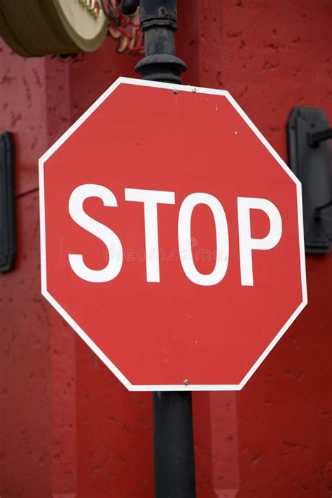 Stop Arret Sign Red Stock Image Image Of French Arret 25884023