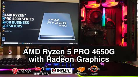 Amd Ryzen 5 Pro 4650g Pang Online School At Integrated Graphics Gaming Build 2021 Youtube