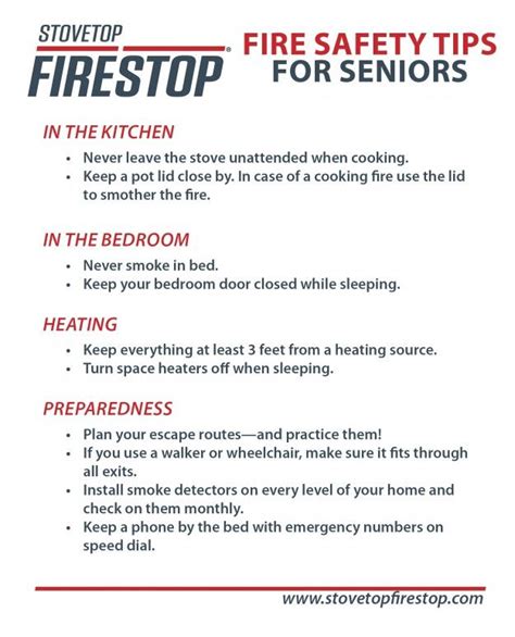 Fire Safety For Seniors Fire Safety Fire Safety Fire Safety Tips Safety Tips