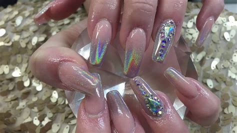 Uñas efecto holagrafico holografic nails YouTube