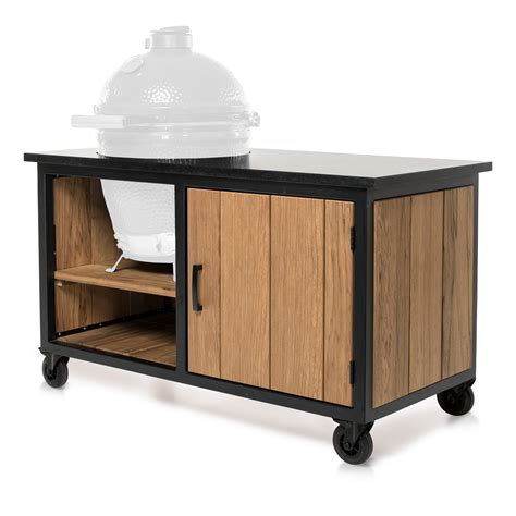 Fraaii Tafel Meranti Storage Bbq Green Egg Store