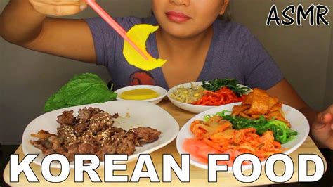 ASMR Korean Bulgogi And Banchan Cooking And Eating Sounds YouTube