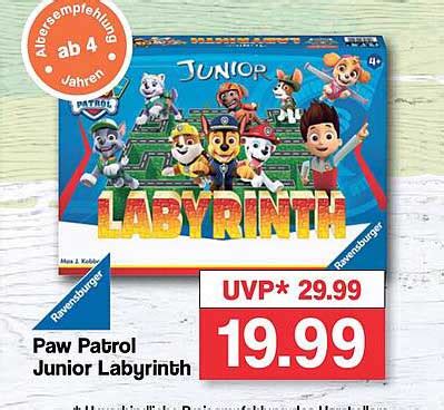 Ravensburger Paw Patrol Junior Labyrinth Angebot Bei Famila Nordwest