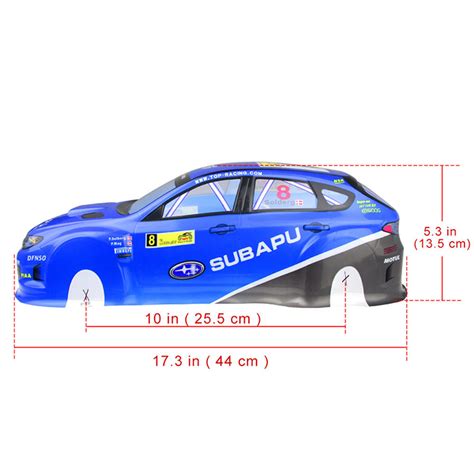 New Scale Rc On Road Drift Car Body Painted Pvc Shell For Subaru