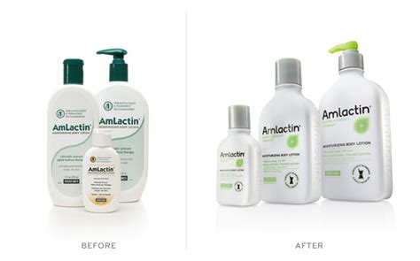 Before & After: AmLactin — The Dieline | Packaging & Branding Design ...