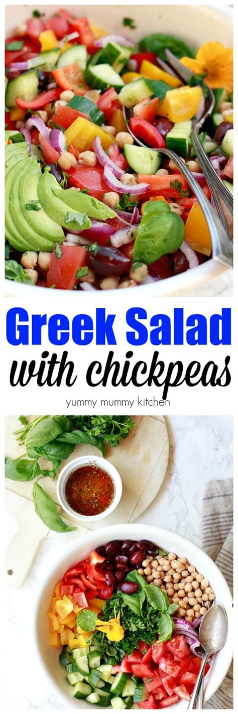 Greek Salad With Chickpeas