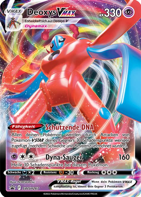 Deoxys Vmax Swsh Wert Bild K Nstler Seltenheit Pokemonkarte De