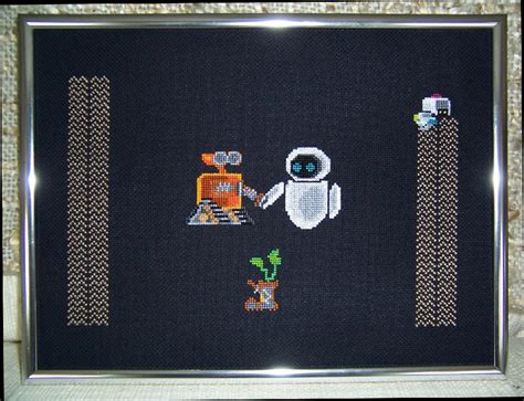 Wall-E end credits | Geeky cross stitch, Cross stitch, Paper crafts