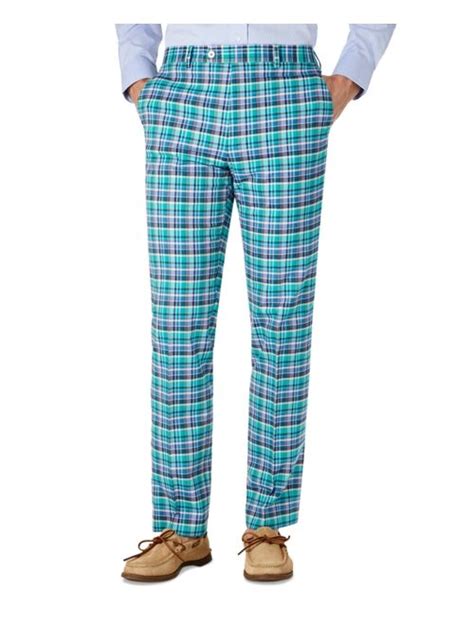 Buy Polo Ralph Lauren Lauren Ralph Lauren Mens Classic Fit Madras Plaid Dress Pants Online