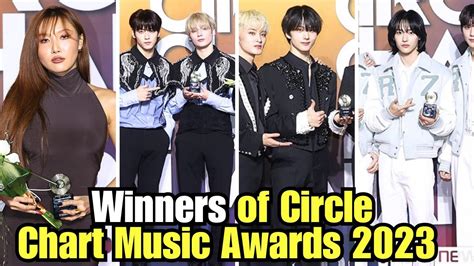 The Full List Of Winners From The Circle Chart Music Awards 2023