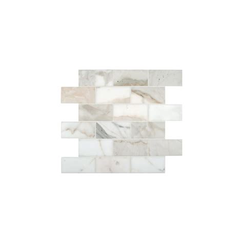 Buy MS International Calacatta Gold 2 In X 4 In Polished Marble Mesh