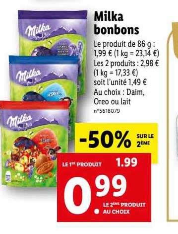 Promo Milka Bonbons Chez Lidl ICatalogue Fr