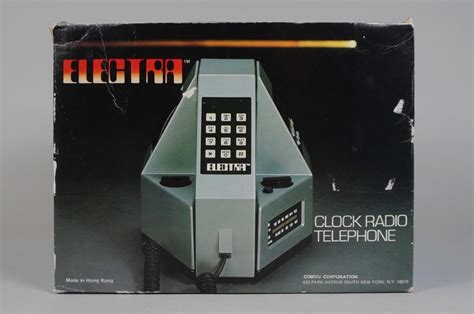 Electra Clock Radio Phone 4001 (early 1980s) - Soft Electronics