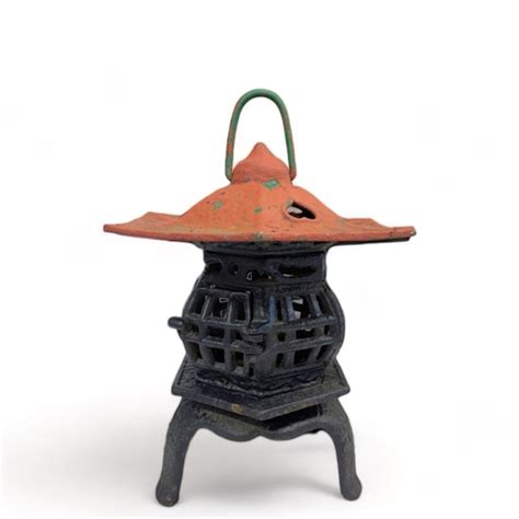 Japanese Iron Pagoda Lantern Etsy