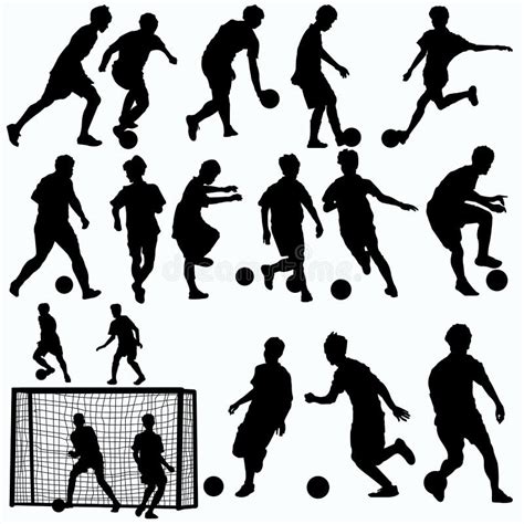 Futsal Players Silhouettes Vector Stock Photos Image 34237573