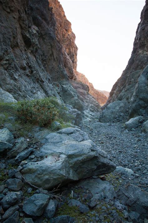 Hiking Willow Creek Canyon Falls in Death Valley National Park, California