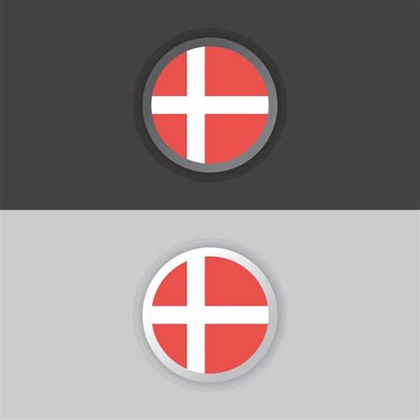 Premium Vector Illustration Of Denmark Flag Template