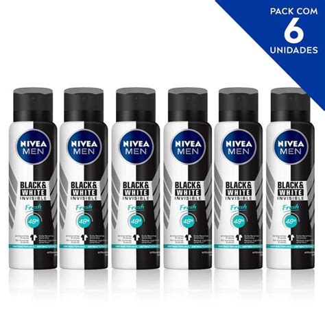 Desodorante Antitranspirante Aerosol NIVEA Men Invisible For Black