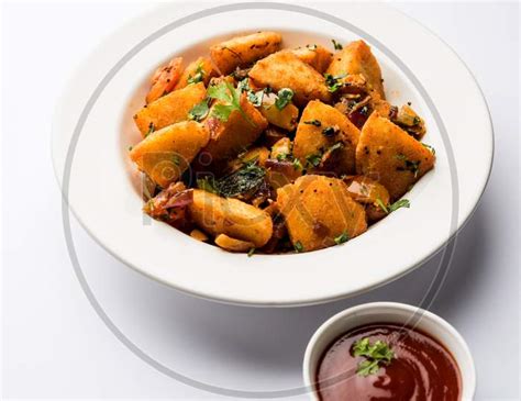 Image Of Fried Masala Idli Or Masala Idli Fry Is A Popular Indian Snack