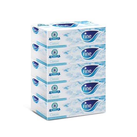 Fine Classic Face Tissues 200 X 2 Ply Total 40 Boxes