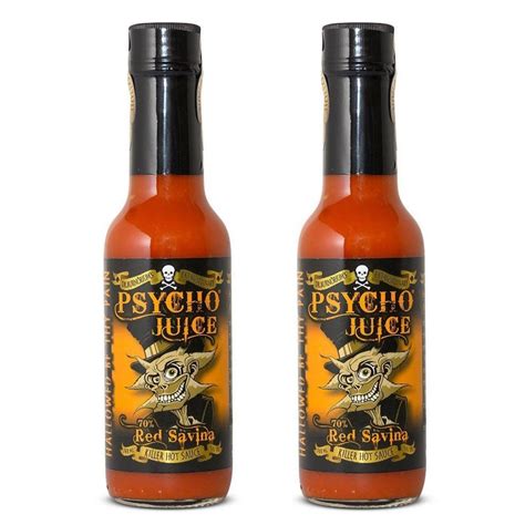 Psycho Juice Red Savina Hot Chilli Sauce Con Cazaar