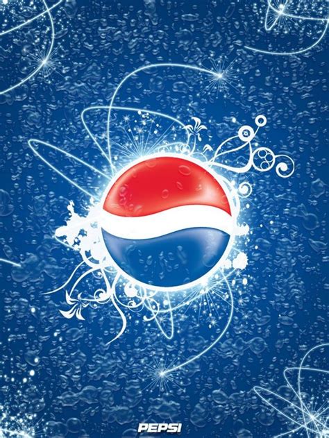 Pepsi Logo on Blue Background