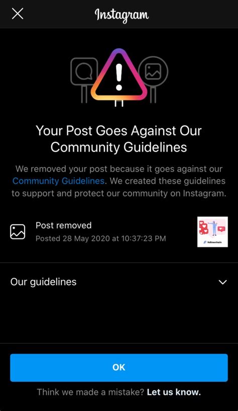 Your Post Goes Against Our Community Guidelines Instagram How To Fix