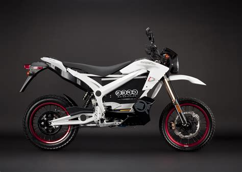 Zero Ds Electric Motorcycle White Profile Right