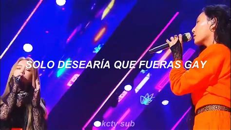 Wish You Were Gay Live Hwasa And Kei Sub Español Youtube