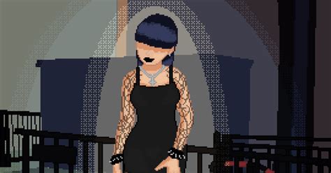 Pixel Art Goth Tattoo Goth Girl Black Dress Pixiv