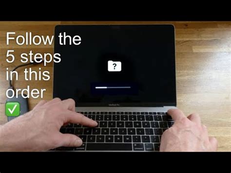 Quickly Fix The Grey Flashing Folder Question Mark On Apple Mac Youtube