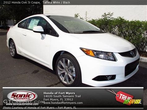 Taffeta White 2012 Honda Civic Si Coupe Black Interior Vehicle Archive