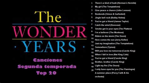 LOS AÑOS MARAVILLOSOS canciones 2 TEMPORADA top 20 YouTube Music