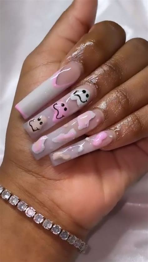 𝐞𝐚𝐫𝐭𝐡𝐬𝐳𝐧 Acrylic nails coffin short Long square acrylic nails Pink