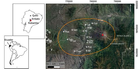 Tungurahua Ecuador Map