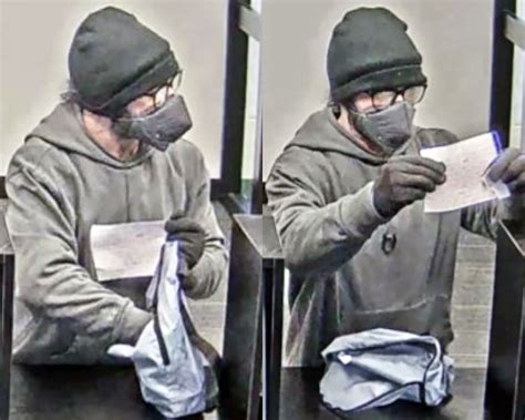 Methuen Police Seek Publics Help In Tracking Down Man Who Robbed Bank