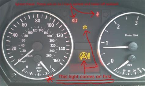 Bmw 320d E90 Dashboard Warning Lights