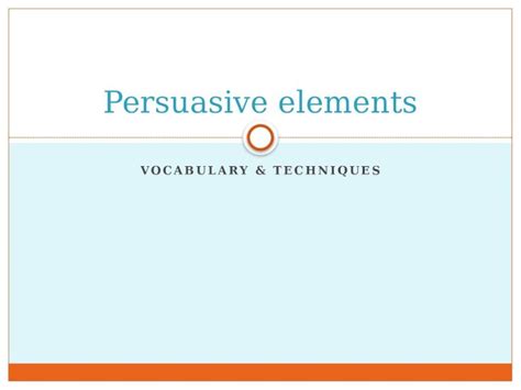 Pptx Persuasive Elements Dokumen Tips