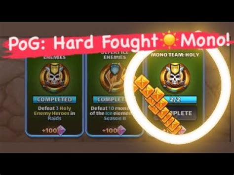 Empires Puzzles Pog Challenge Hard Foughtmono Raids Youtube