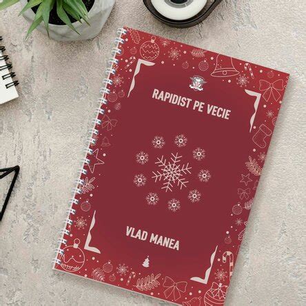 Notebook Fc Rapid Personalizat Cu Nume Christmassy Stargift Ro