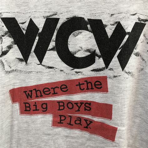 Vintage 90s WCW Where the Big Boys Play Shirt / Wrestling Hogan Tee ...