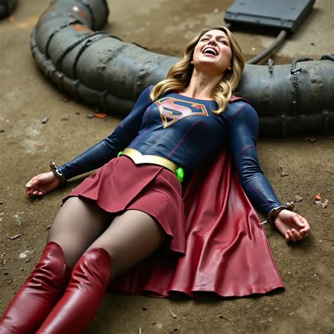 melissa benoist  supergirl  supergirl lie flat   ground