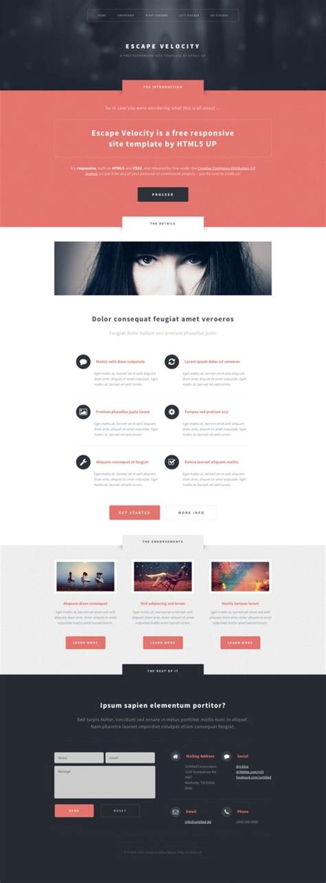 33 Best Free Html5 Responsive Templates - iDevie