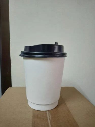 250 Ml Double Wall Paper Cups With Lockable Lid At 9 Piece Double