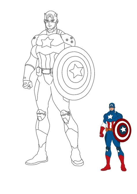 Coloriage Captain America 22 Coloriages à Imprimer Gratuits 2021