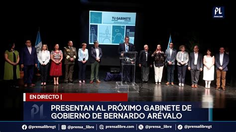 El Presidente Electo Bernardo Ar Valo Presenta Al Pr Ximo Gabinete De